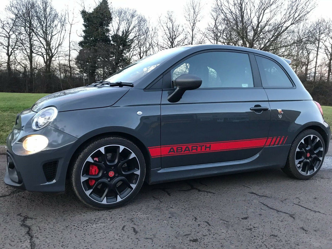 Genuine 3M Vinyl Fiat 500 Abarth 595 Side Graphic/Stripe Decal